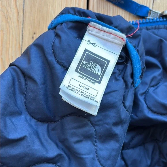 The North Face Reversible Plaid and Dark Down Jacket - Picture 2 of 3